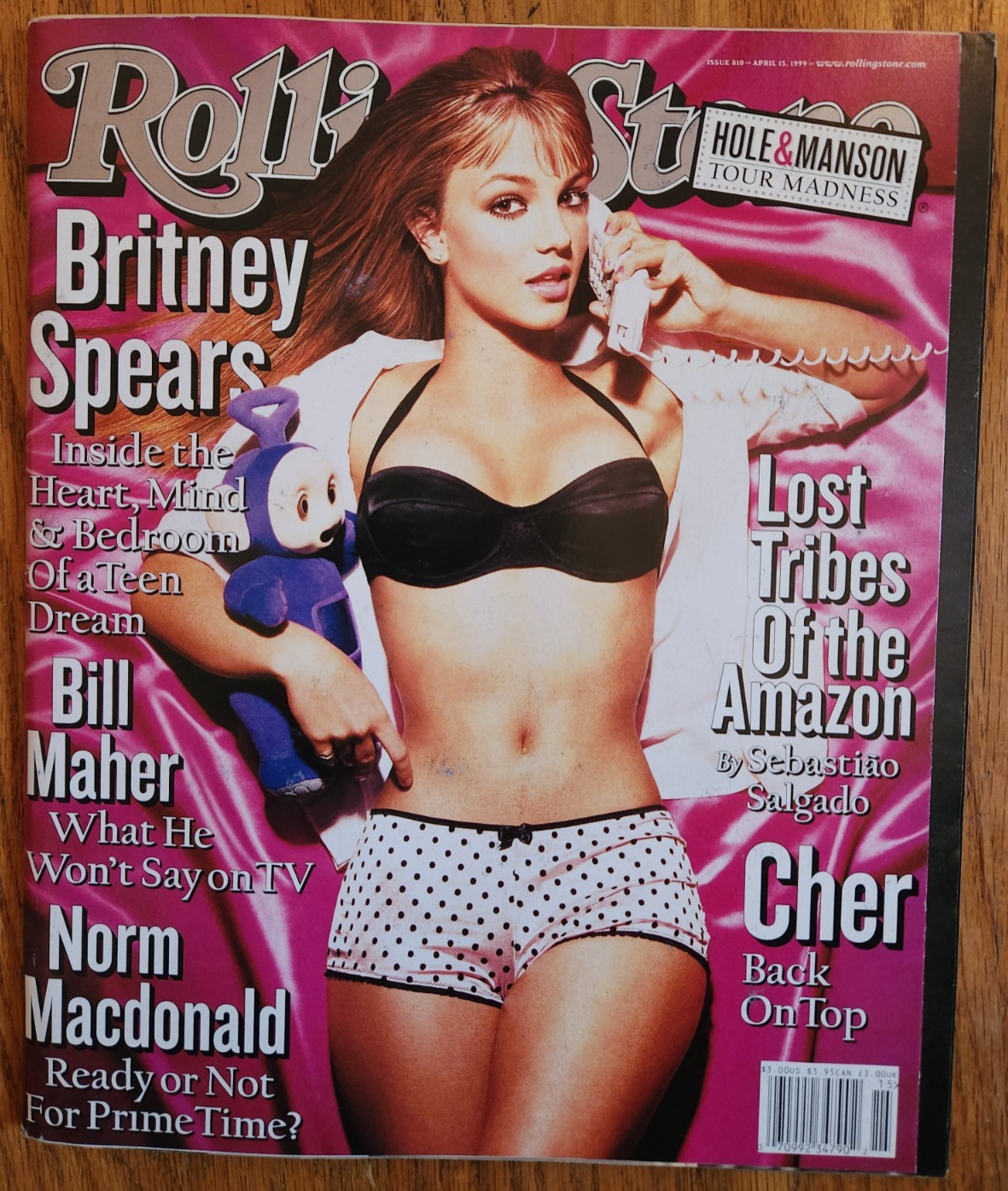 BRITNEY SPEARS Rolling Stone Magazine #810 April 13, 1999 TEEN DREAM NO LABEL