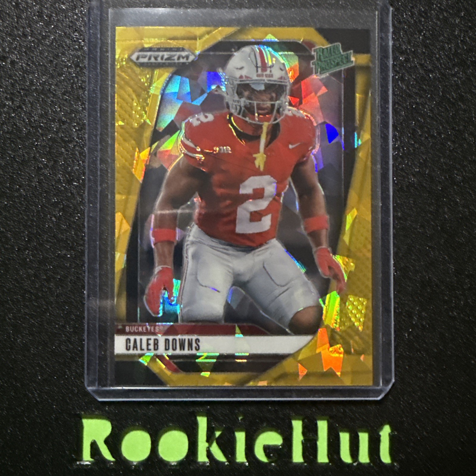 RH793 2025 Panini Prizm Draft Picks - Caleb Downs #159 Gold Ice Prizm (RC)