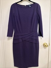Chaps Dress Size 4 Purple Beautiful Pencil Dress!