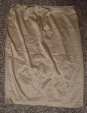 SPEIGEL Gold Sz 10 Church Office Stretchy Silky Pencil Skirt Zipped Vent Slits