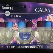 Febreze Downy Infusions Calm Plug Lavender Vanilla Bean Oil Refills 3 Pack 78mL