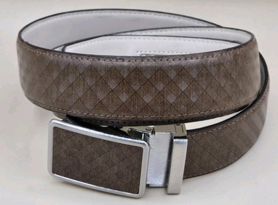 Anthoni Crown Belt Germany 100cm Light Brown / Silver Geometric 35 - 38