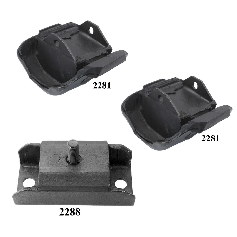 3 PIEZAS MONTAJE DE MOTOR Y TRANSMISIÓN PARA BUICK APOLLO 1975 5,7 L - TRANSMISIÓN MANUAL Foto 2 de 4