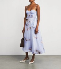 Zimmermann Hypnotic Picnic Midi Dress Size 3/US10/UK14 RRP-$1850-New With Tags