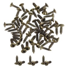 50pcs, 3MM Electric Guitar Bass Pickguard Screws Scratch Plate Mounting Bronze