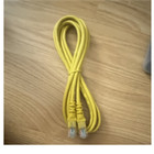 Yellow RJ-45 to RJ-45 Ethernet Cable Patch Cable 3 ft UTP Universal Compatible — photo 1