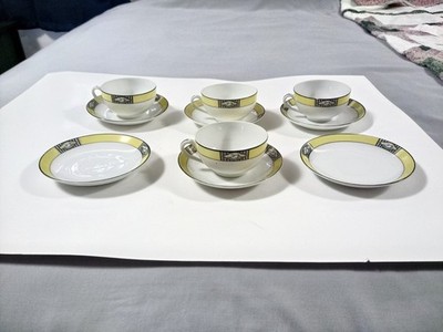 Antique 1920's Noritake 4 Cups & 6 Saucers