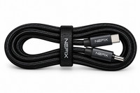 NEFIX USB-C to USB-C Cable 100W Fast Charging Data Lead 1.2m Nylon Braided