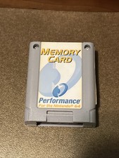 Nintendo 64 N64 Memory Card Performance P-302W Estate Sale Untested