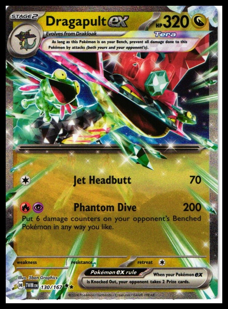 Dragapult ex #130/167 SV06: Twilight Masquerade Near Mint or Better