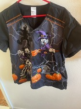Disney Mickey Mouse Halloween scrub top XL