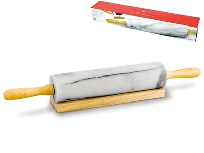 Rouleau À Pâtisserie En Marbre Blanc 45 Cm Jk118 Maison - Photo 1/4