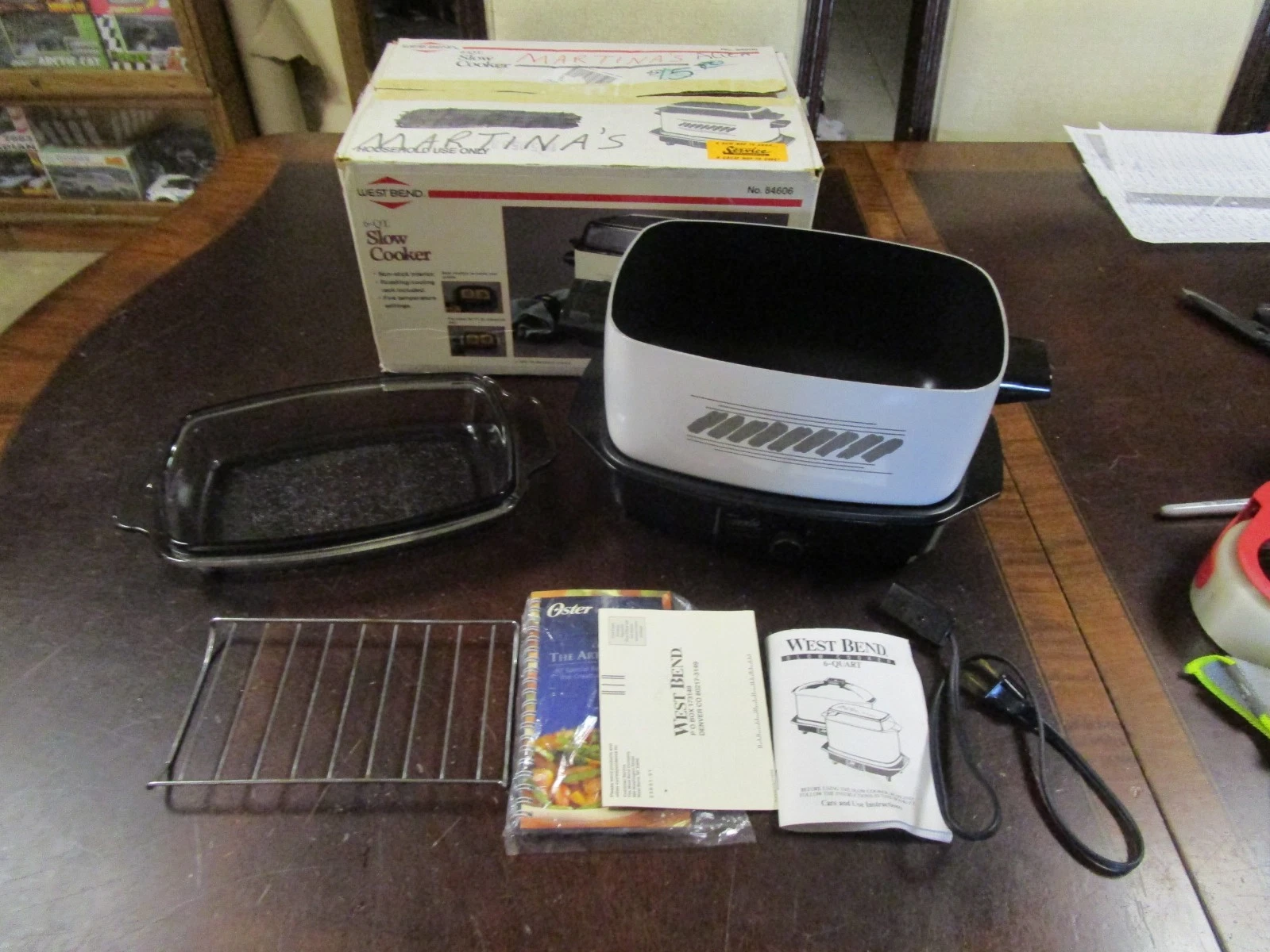 Vintage West Bend 84606 slow cooker 6qt with box