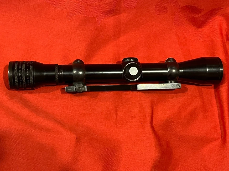 Mira telescópica REDFIELD BEAR CUB 4X y anillos BUEHLER y juego de montaje para ENFIELD P17 Foto 3 de 4