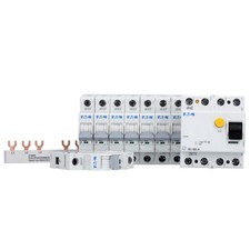 Eaton Set 1x FI PXF-40/4/003-A + 8x LS-Schalter PXL-B16/1 + 1x Sammelschiene 3Ph
