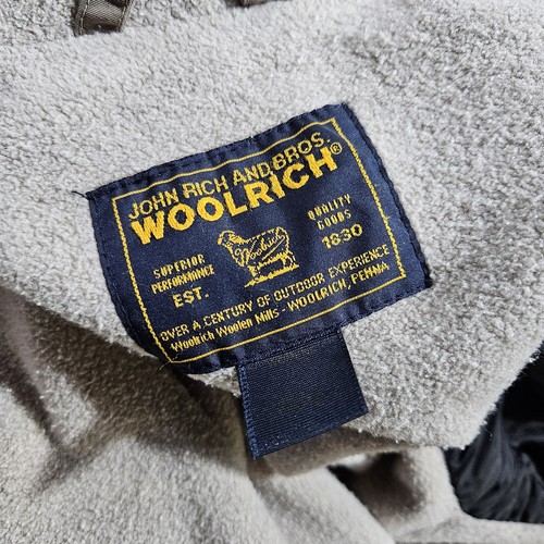 Vintage Woolrich Tan Mushroom Tench Coat Hooded Jacket Womens L - Picture 15 of 18