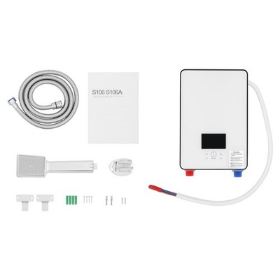 110V 4500W Whole House Electric Instant Tankless Water Heater with Shower Head