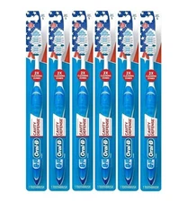 Oral-B Cavity Defense Toothbrush & Tongue Cleaner, Soft (Pack Of 6)