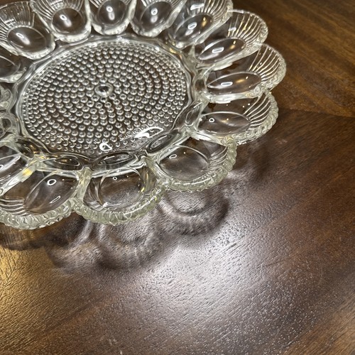 Vintage Indiana Glas Nägel klar Teufel Eierteller 15 Eier-machen 16 & essen 1! - Bild 5 von 15
