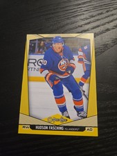 O pee chee hockey 2024-25 Yellow Border Parallel #259 Hudson Fasching New York I