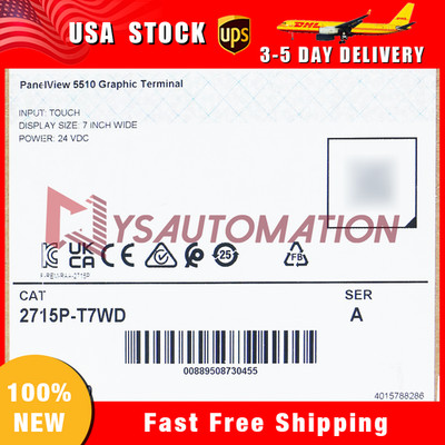 2715P-T7WD PanelView 5510 Terminals, 7 in. Wide Display, Touch, 2715PT7WD YG