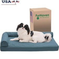 Orthopedic Dog Bed for Medium/Small Dogs W/ Removable Bolsters  Washable Cover