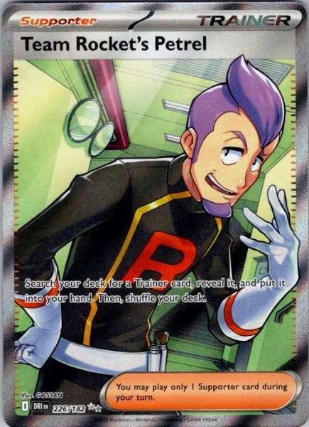 Team Rocket's Petrel 226/182 Destined Rivals Ultra Rare Holo NM Pokemon TCG