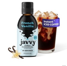 JAVVY French Vanilla Cold Brew Coffee Concentrate 35 Servings 6 fl. oz. LOT OF 2