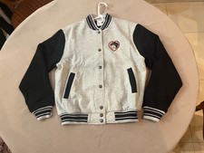 Betty Boop Gray and Black Varsity Jacket Betty Boop Gray and Black Varsity Jacket