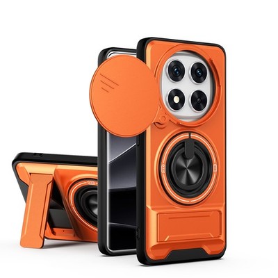 For Xiaomi Redmi Note 14 Pro/Pro+ 5G Case Camera Protector Ring Kictstand Cover