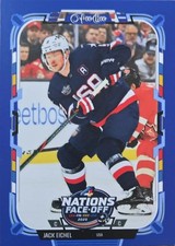2025-26 OPC Blue Border #515 Jack Eichel - Team USA