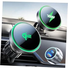  for Qi2 15W MagSafe Car Mount Charger for iPhone 16 Pro Max Plus,Super Fast 