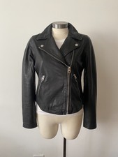 Nwt Madewell Washed Leather Motorcycle Jacket, Msrp $525