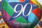 GIRL SCOUT 90th Anniversary 10" Melamine COOKIE PLATE Still Growing Strong — photo 5