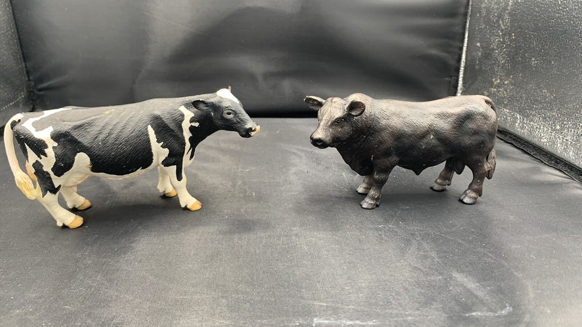 VINTAGE LOT OF 2 Schleich Cows-2 Cow 2003,2007 | eBay
