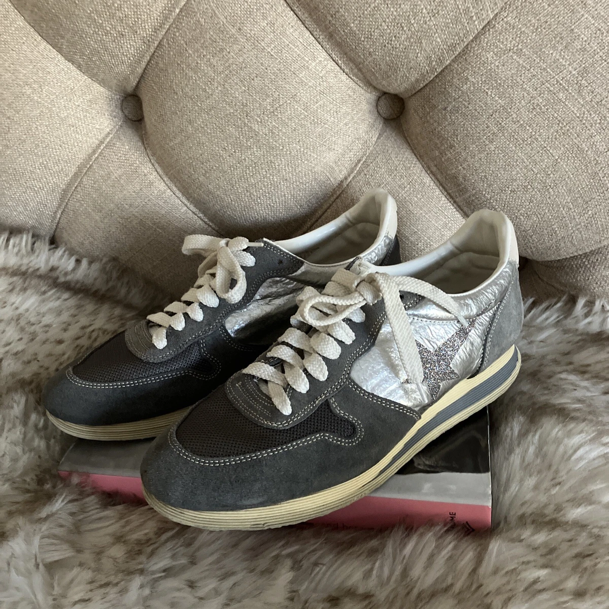 Authentic Womens HAUS x GOLDEN GOOSE Accent Grey Suede size 40 eBay