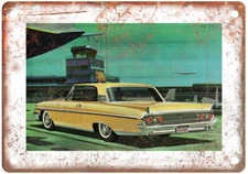 Vintage 1961 Mercury Monterey 2-Door Hardtop Ad Reproduction Metal Sign A11788