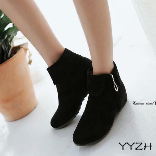 flat heel suede ankle boots