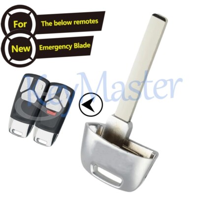 Uncut Insert Emergency Key Blade for 2017 2018 2019 2020 Audi SQ7 Q7 TT A4 A5