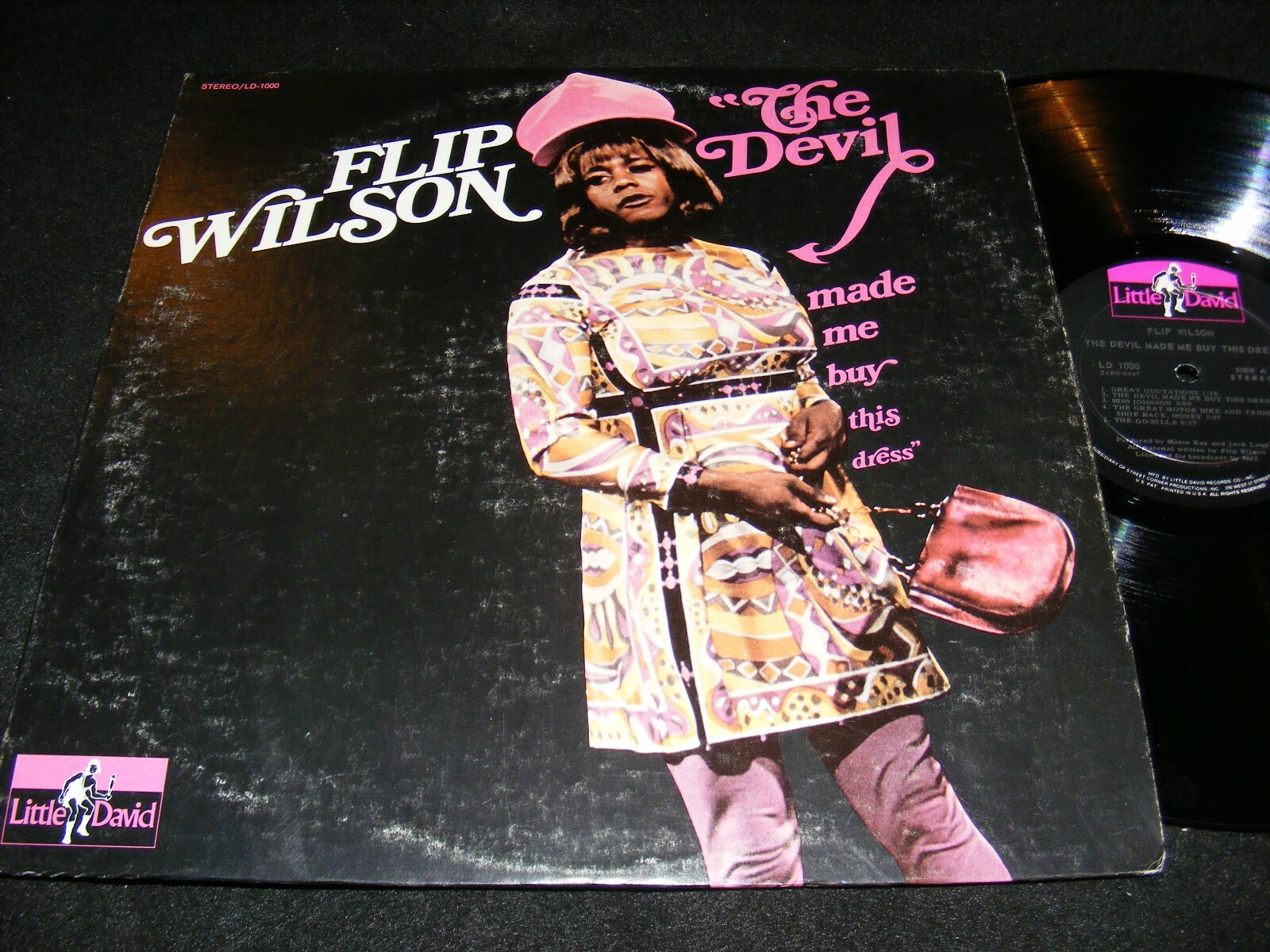 FLIP WILSON The Devil Made Me Buy This Dress LITTLE DAVID LP Geraldine Drag Covr eBay