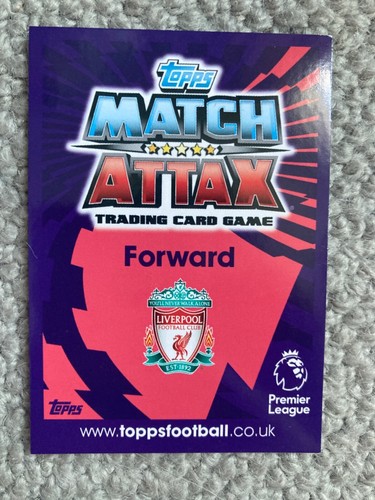 Match Attax 2016/17 PLE2 Daniel Sturridge Platinum LE Auto Signed Liverpool RARE - Picture 4 of 5
