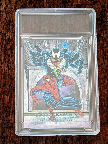 #4-D Spider-Man Vs Venom SPECTRA ETCH 1992 MARVEL MASTERPIECES - Picture 2 of 5