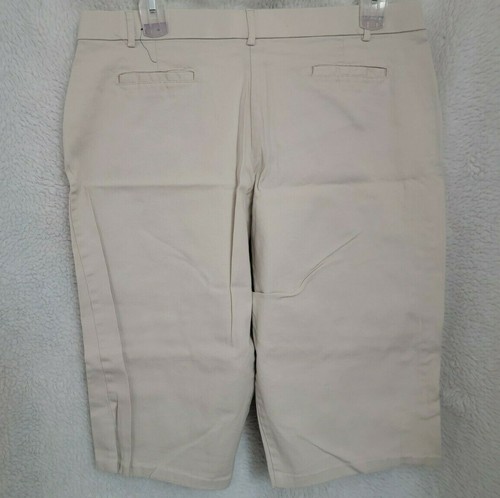 Solutions by Harve Benard Womens Bermuda Shorts Size 18 Brown - Picture 12 of 12