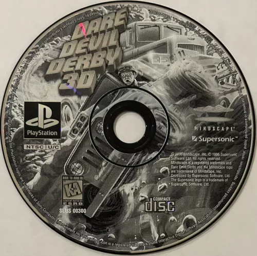 Dare Devil Derby 3D (PlayStation 1, 1996, PS1) DISC ONLY |  NO TRACKING | M3600