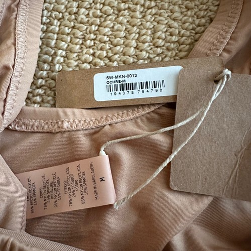 Skims Ochre Swim Tank Monokini Swimsuit, Size Medium NWT - Picture 3 of 3