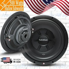 1x Rockford Fosgate Prime R2SD4-12 12" 500W DVC Stage 2 Shallow Slim Subwoofer