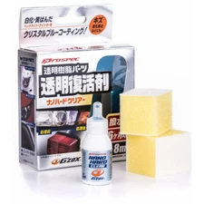Soft99 Nano Hard Clear Headlight and Clear Plastic Restoration Kit Cerami Coat