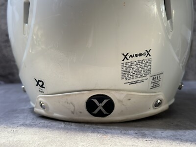 Zenith X2 Size Medium Youth Regular White Football Helmet With