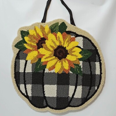 Sunflower 18 x 19 Door Decor Wall Hanging Large Inside Outside Thanksgiving Fall