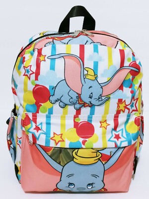 dumbo print mini backpack Wondapop Disney 11" Vegan Leather Fashion This cheerful Dumbo backpack from Loungefly can stay by your side wherever you go Disney Dumbo All Over Print
